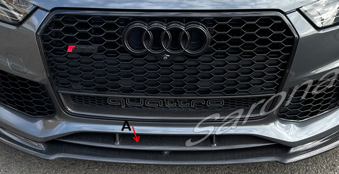 Custom Audi A7  All Styles Front Add-on Lip (2013 - 2017) - $490.00 (Part #AD-008-FA)